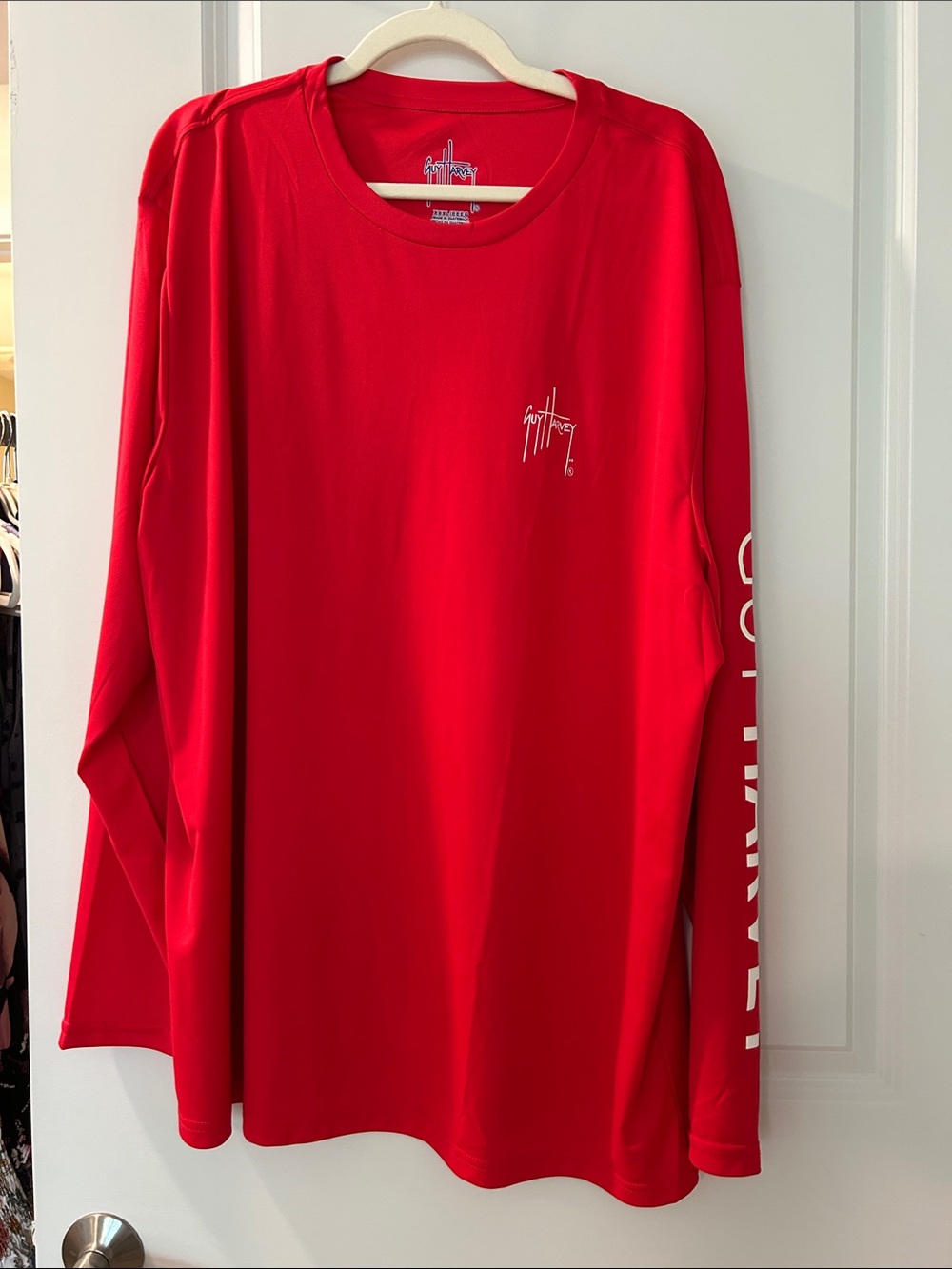 Guy Harvey Red Long-Sleeve Graphic Tee